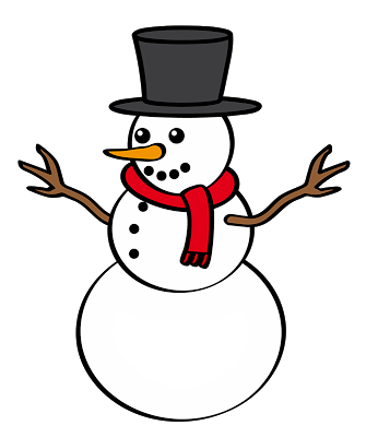 Christmas-Snowman-Black Hat